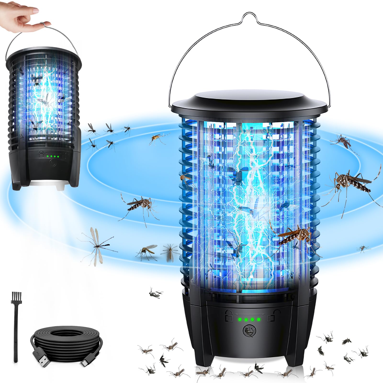 Amazon | 電撃殺虫器 捕虫器 蚊取り 電撃殺虫灯 Favoreal【UV光源誘引