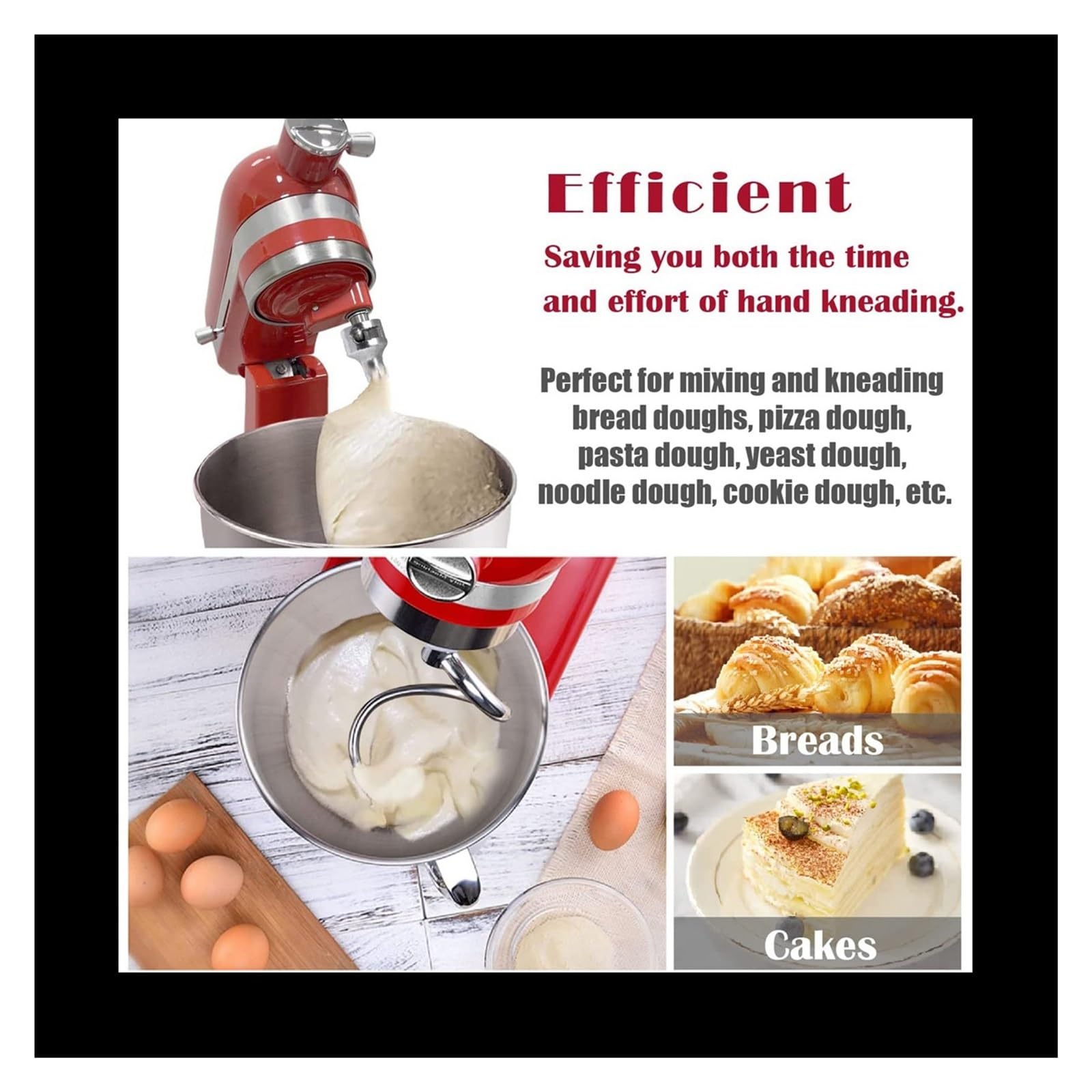 Amazon.co.jp: スパイラル生地フック、キッチンエイド 4.5-5 クォート