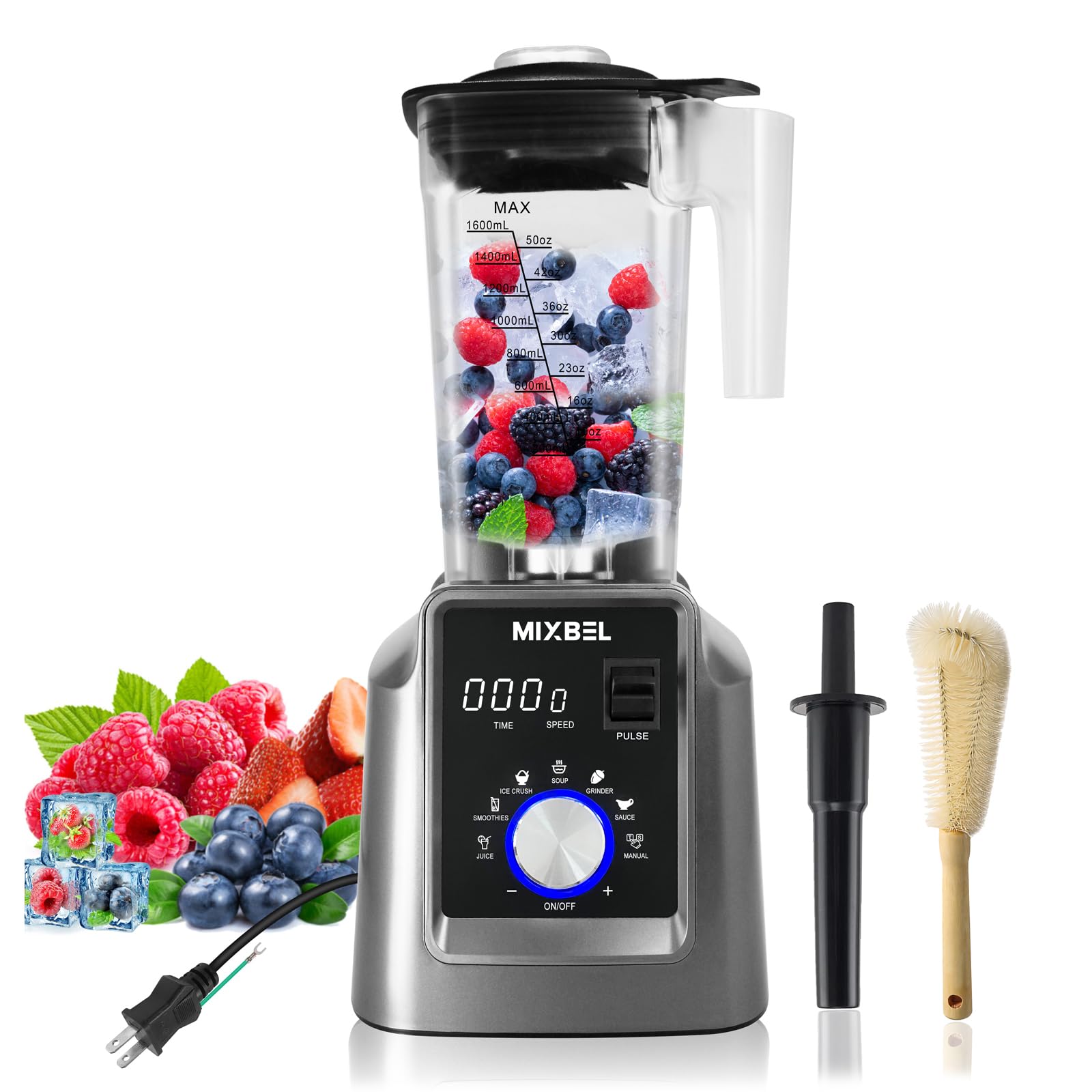 Amazon | MIXBEL ミキサー 大容量 業務用ミキサー 業務用ブレンダー 2L