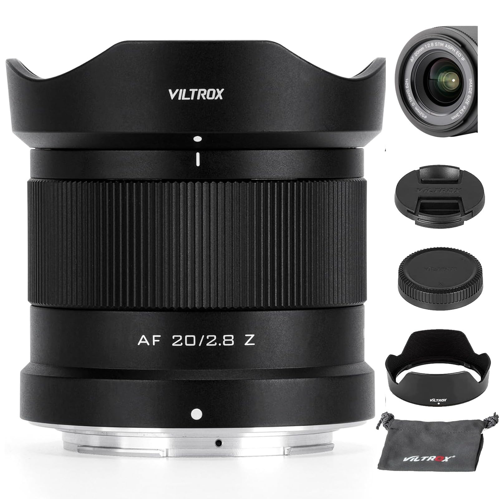 Amazon.com : VILTROX 20mm F2.8 f/2.8 Z-Mount Lens, Full Frame Wide