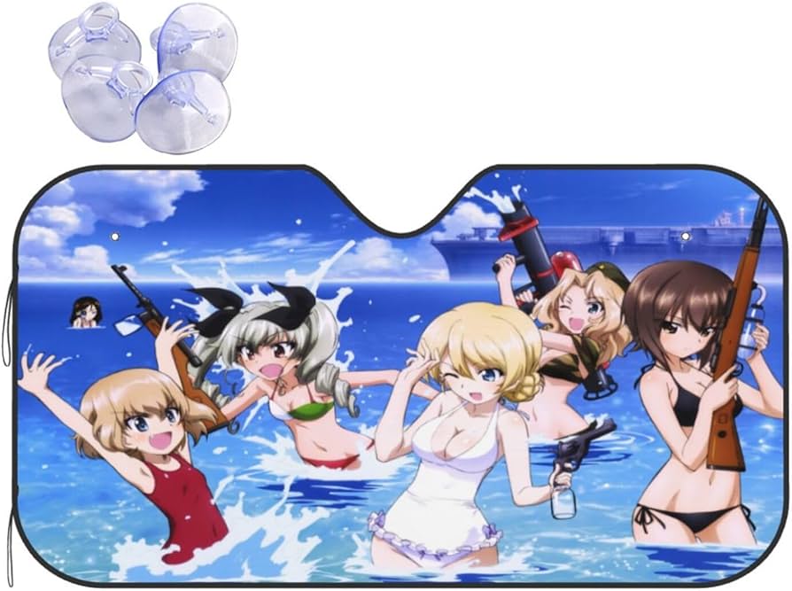 Amazon.co.jp: ガールズ&パンツァー サンシェード 車用サンシェード 車