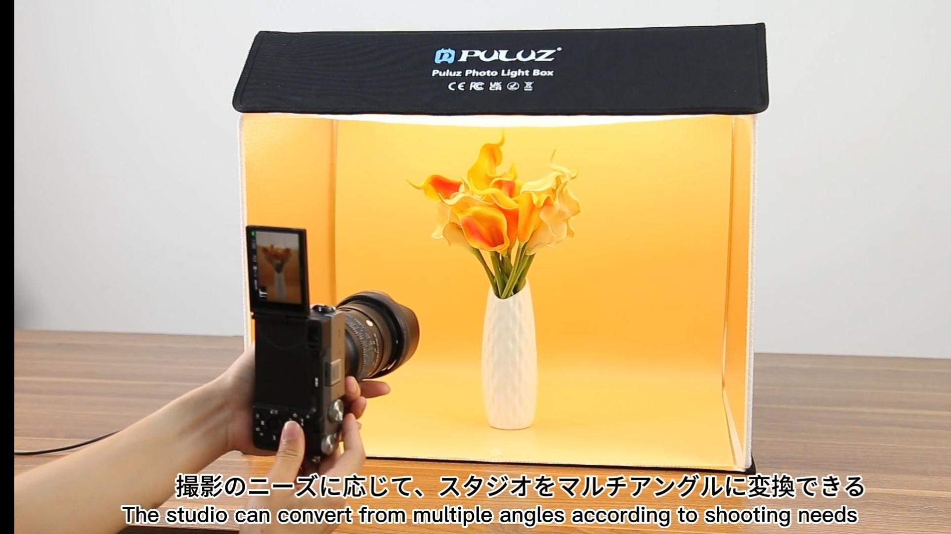 Amazon | 長方形撮影ボックス、PULUZ 60 x 40 x 50cm写真スタジオの