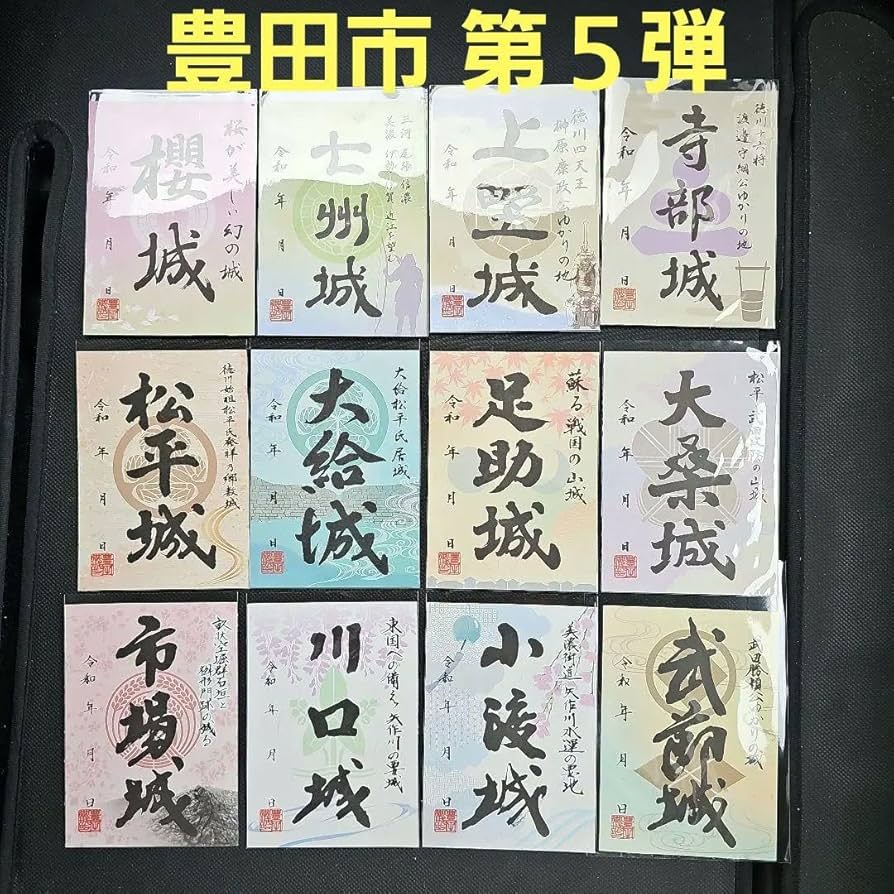 Amazon.co.jp: 豊田市 限定版 御城印 プロジェクト第5弾第4弾 14枚