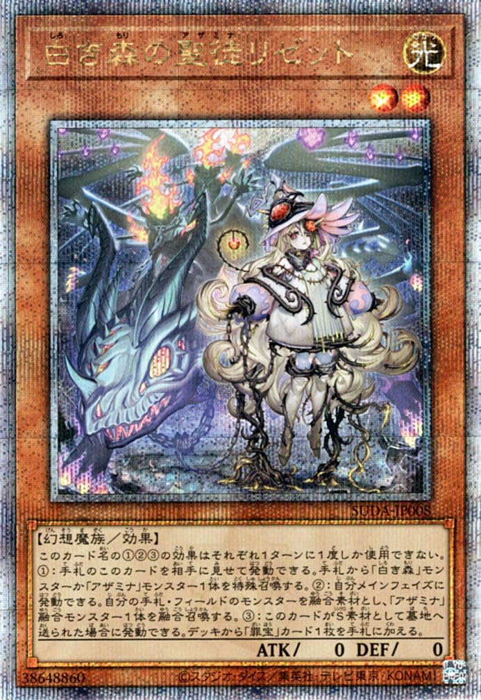 Amazon.co.jp: 遊戯王カード 白き森の聖徒リゼット(25th シークレット