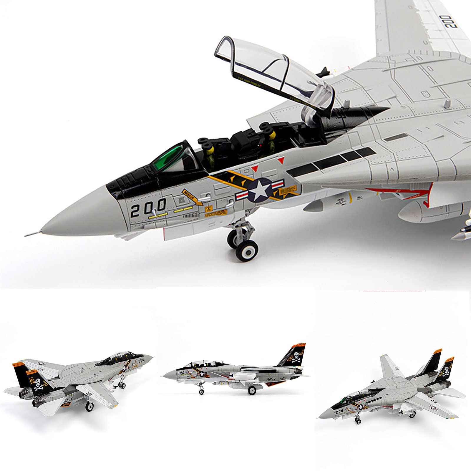 Amazon.co.jp: 1/72アメリカ海軍F-14A Tomcat合金モデルVF-84戦闘機