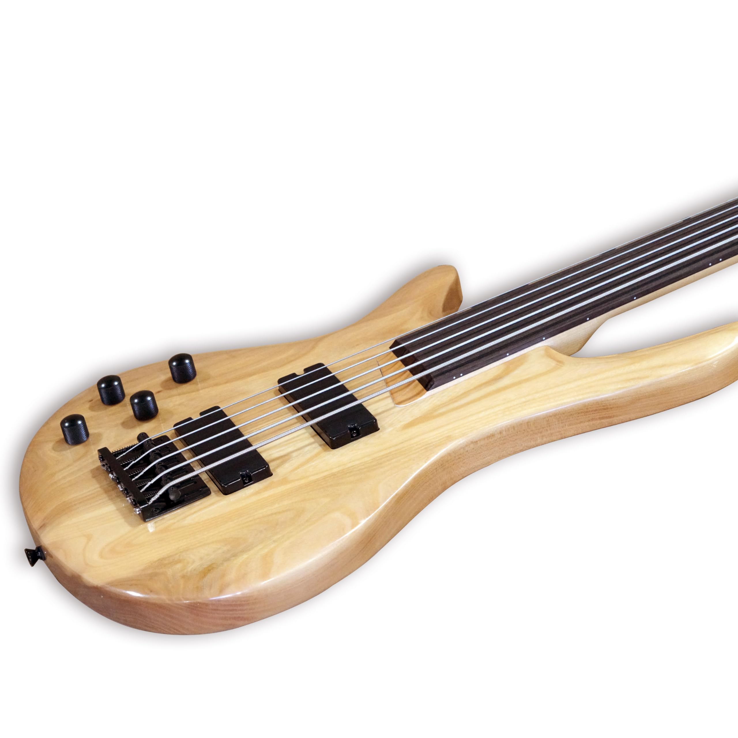 Amazon | TARIO 左利き フレットレス 5弦エレキベース ボルト メープル