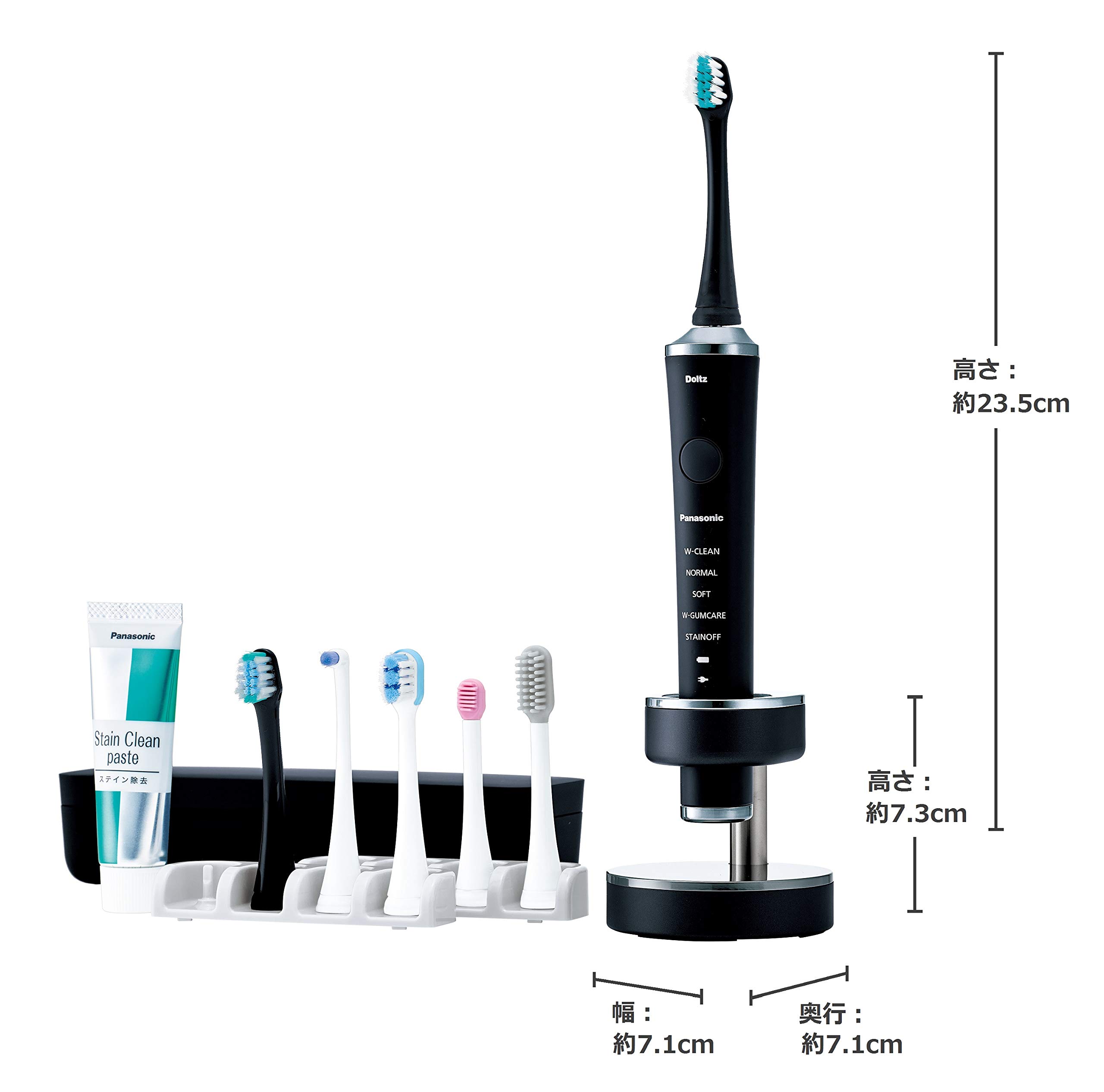 Amazon.co.jp: パナソニック 電動歯ブラシ ドルツ 黒 EW-DP52-K