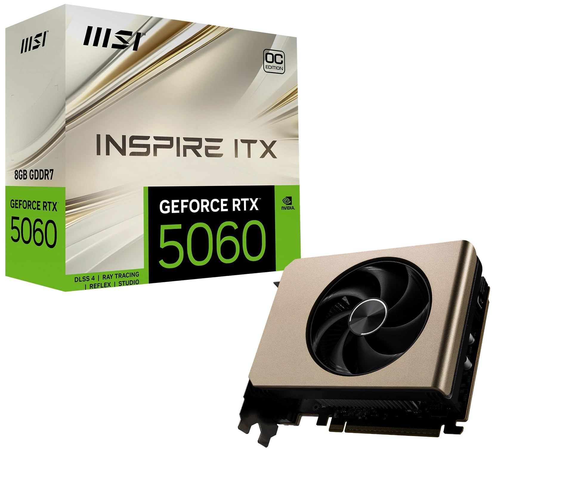 Amazon | MSI GeForce RTX 5060 8G INSPIRE ITX OC グラフィックス