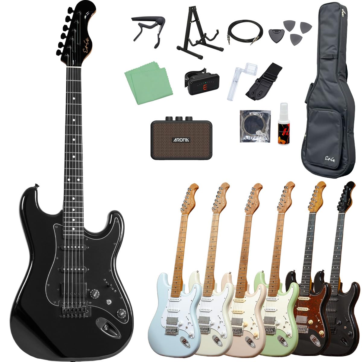 Amazon | Eris. Nestia エレキギター初心者セット SSH コイルタップ