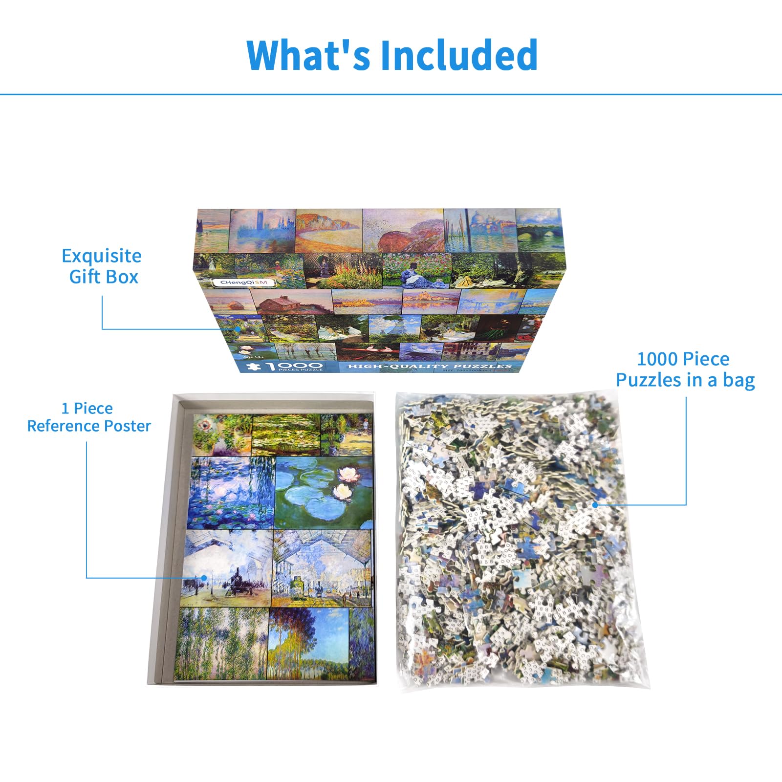 Amazon | ジグソーパズル 1000ピース クロード・モネ コレクション