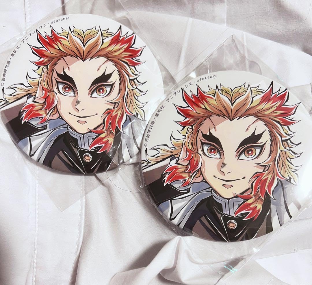 鬼滅の刃 煉獄杏寿郎 缶バッジ Amazon.co.jp: 鬼滅 煉獄杏寿郎 缶