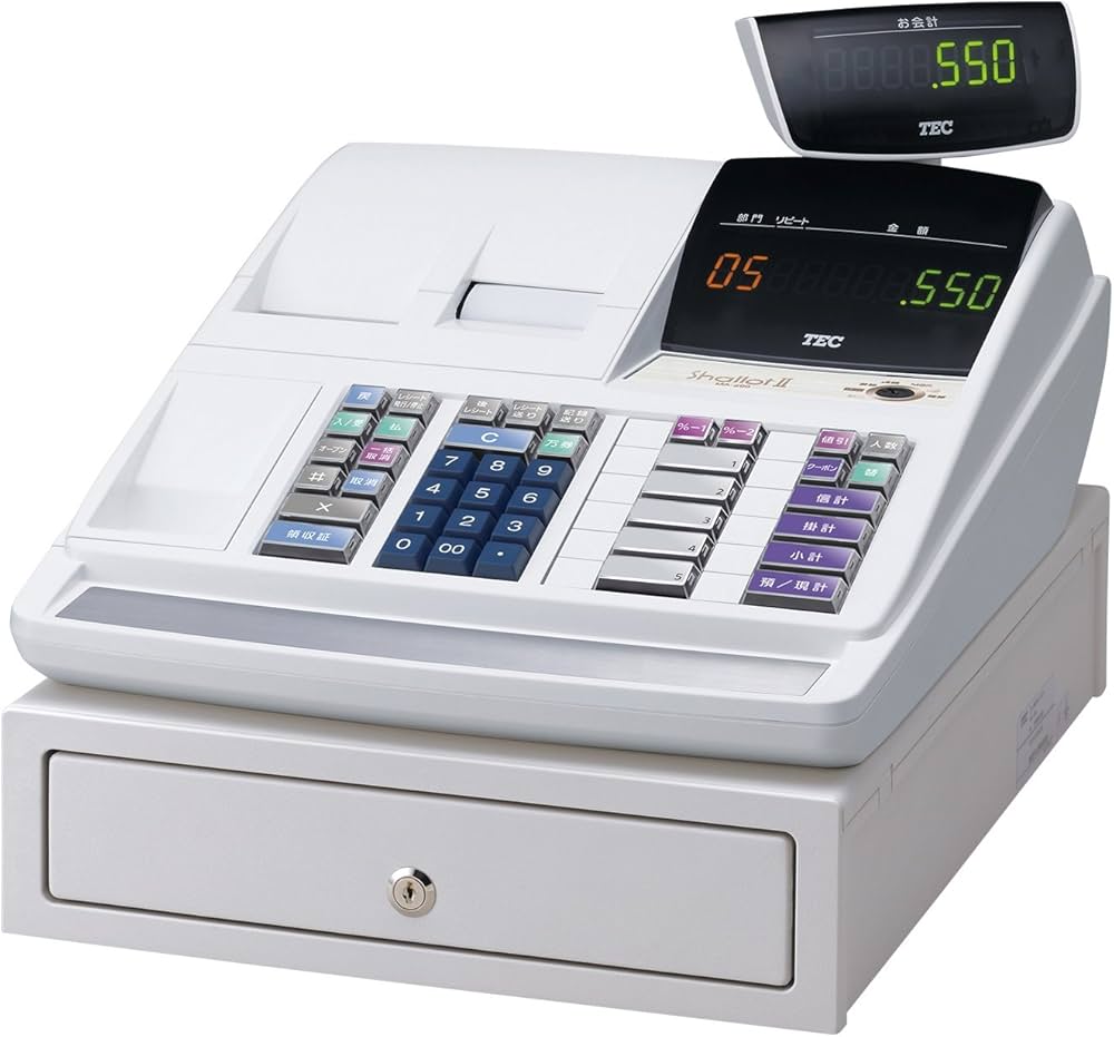 Amazon | 東芝テック 電子レジスター 5部門 MA-550-5-R 白