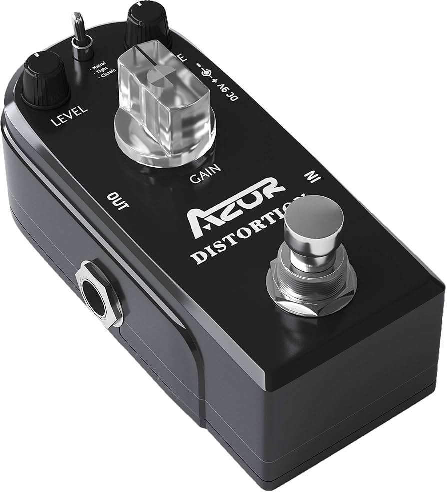 Amazon.com: AZOR Distortion Guitar Effect Pedal 3 Modes Natural