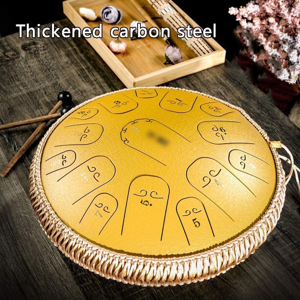 Amazon.co.jp: ハンドパン スリットドラム 楽器 14インチスチール舌