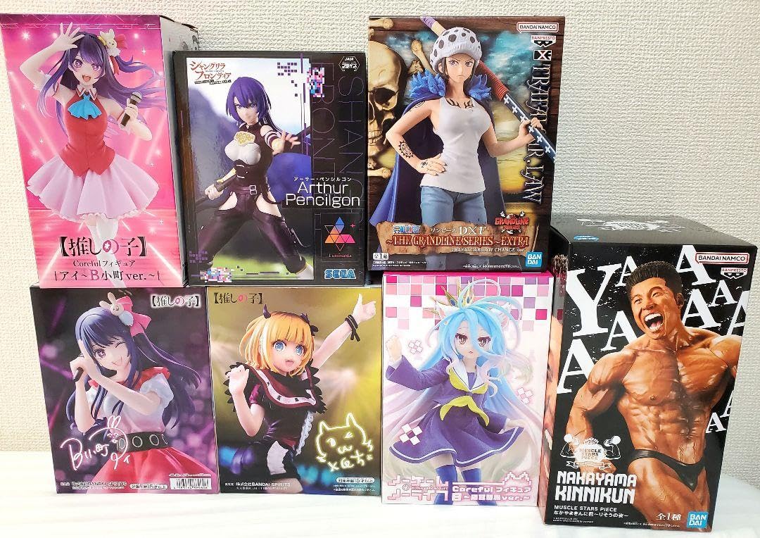 Amazon.co.jp: 7点まとめ売り プライズ フィギュア 美少女 ゲーセン E