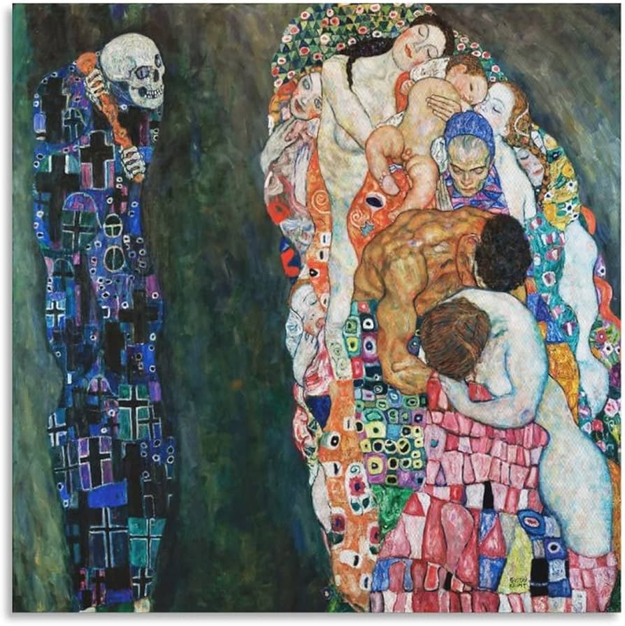 Amazon.co.jp: Gustav Klimtグスタフ・クリムト名画の数々ポスター『死