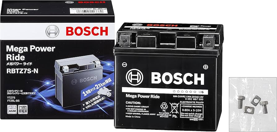 Amazon | BOSCH (ボッシュ)メガ・パワー・ライド 二輪車用バッテリー