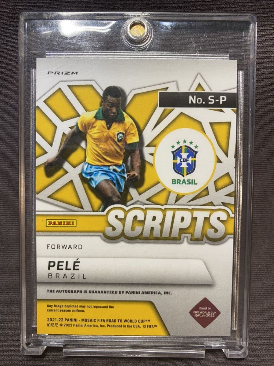 Amazon.co.jp: Pele ペレ 直筆サインカード PANINI 2022 MOSAIC WORLD