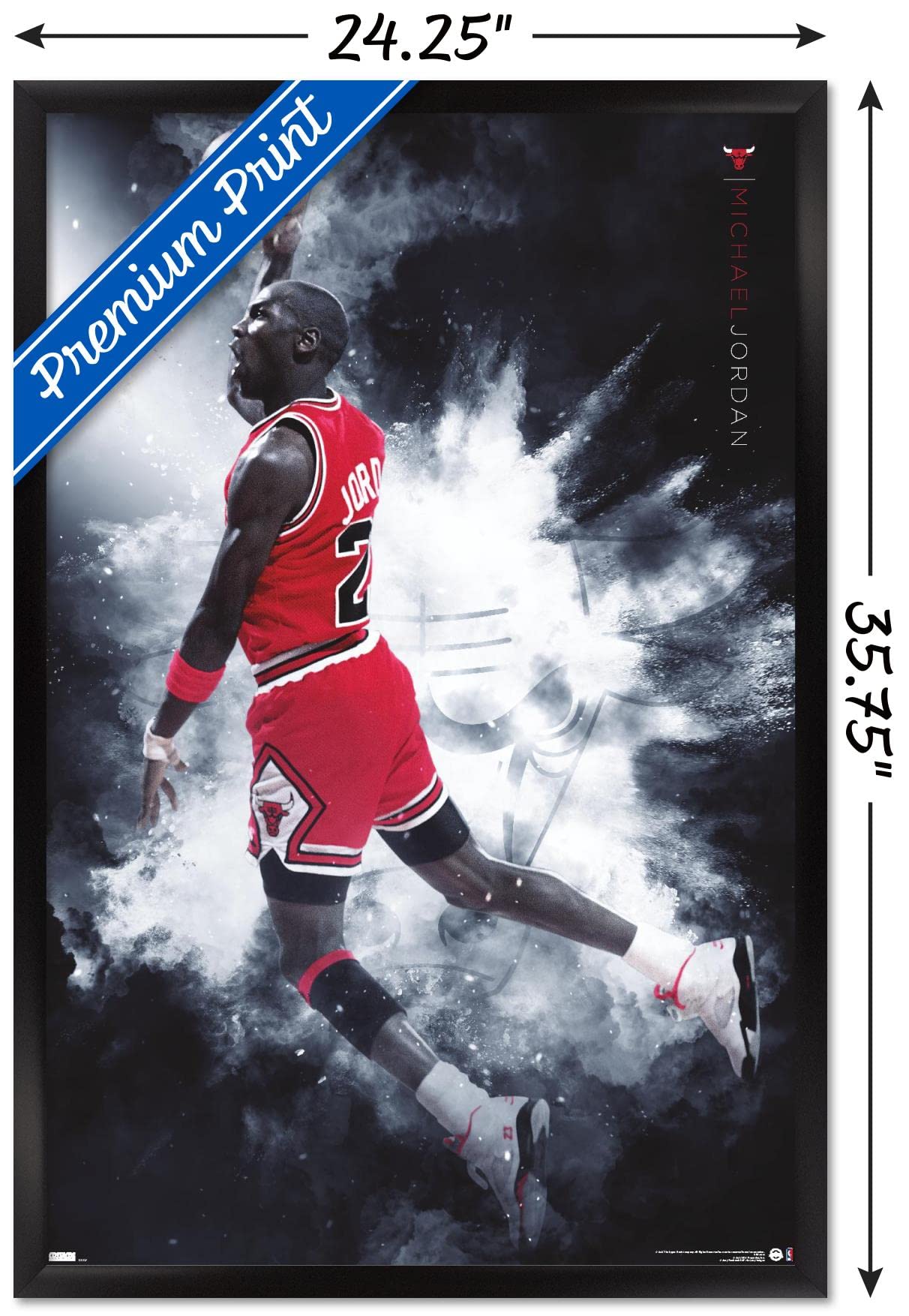 Amazon.com: Michael Jordan - Burst Wall Poster, 34L