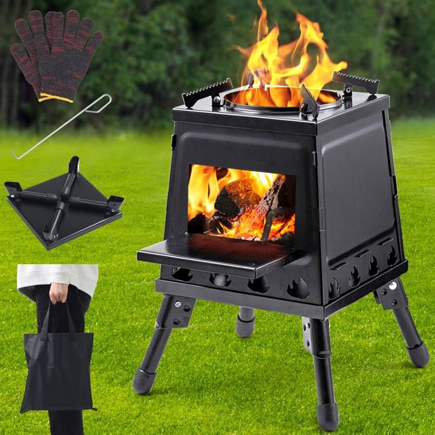 Amazon.co.jp: Bonarca 薪ストーブ キャンプ 二次燃焼 【置くだけで