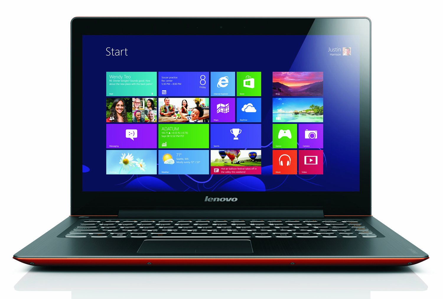 Lenovo U330p 13.3-Inch Ultrabook (Orange) - (Intel Core i5-4210U