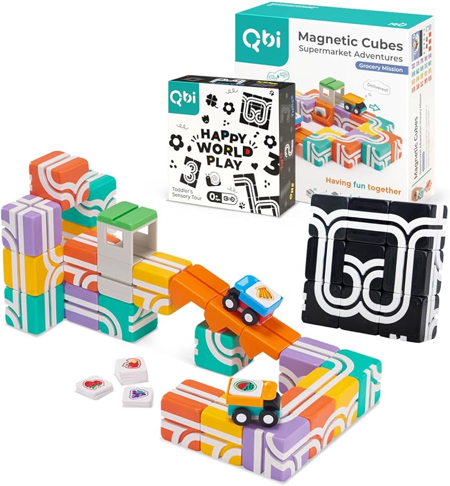 Amazon.com: QBI Toy 2 Sets Combo | Supermarket Adventures & Happy