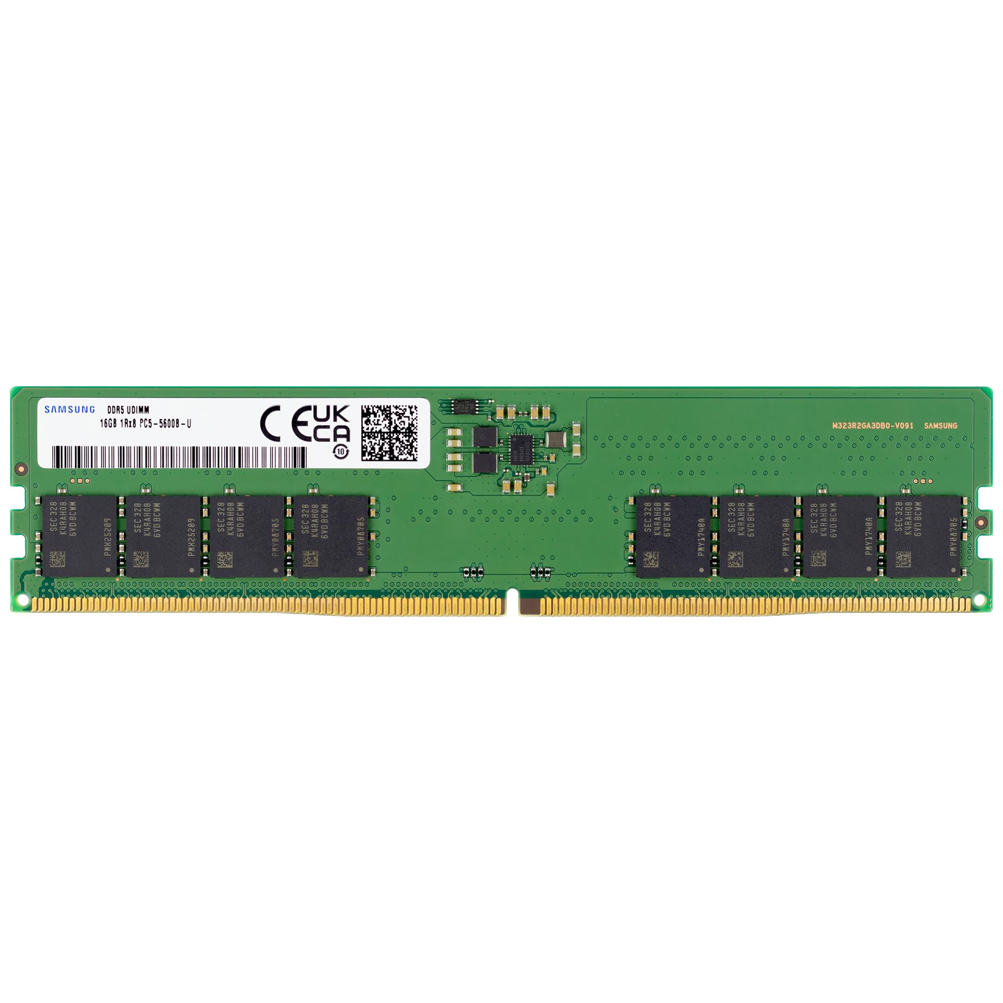 Samsung 16GB DDR5 5600MHz PC5-44800 CL46 UDIMM 1Rx8 Single Rank