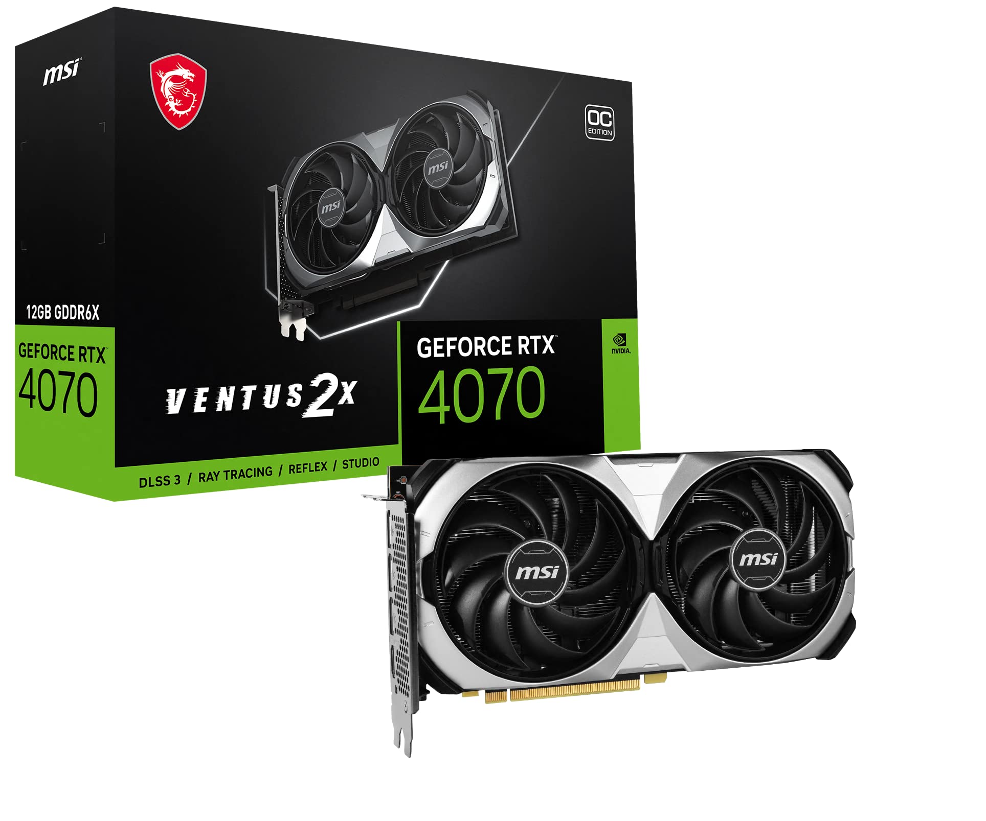 Amazon.co.jp: MSI GeForce RTX 4070 VENTUS 2X 12G OC Graphics Board