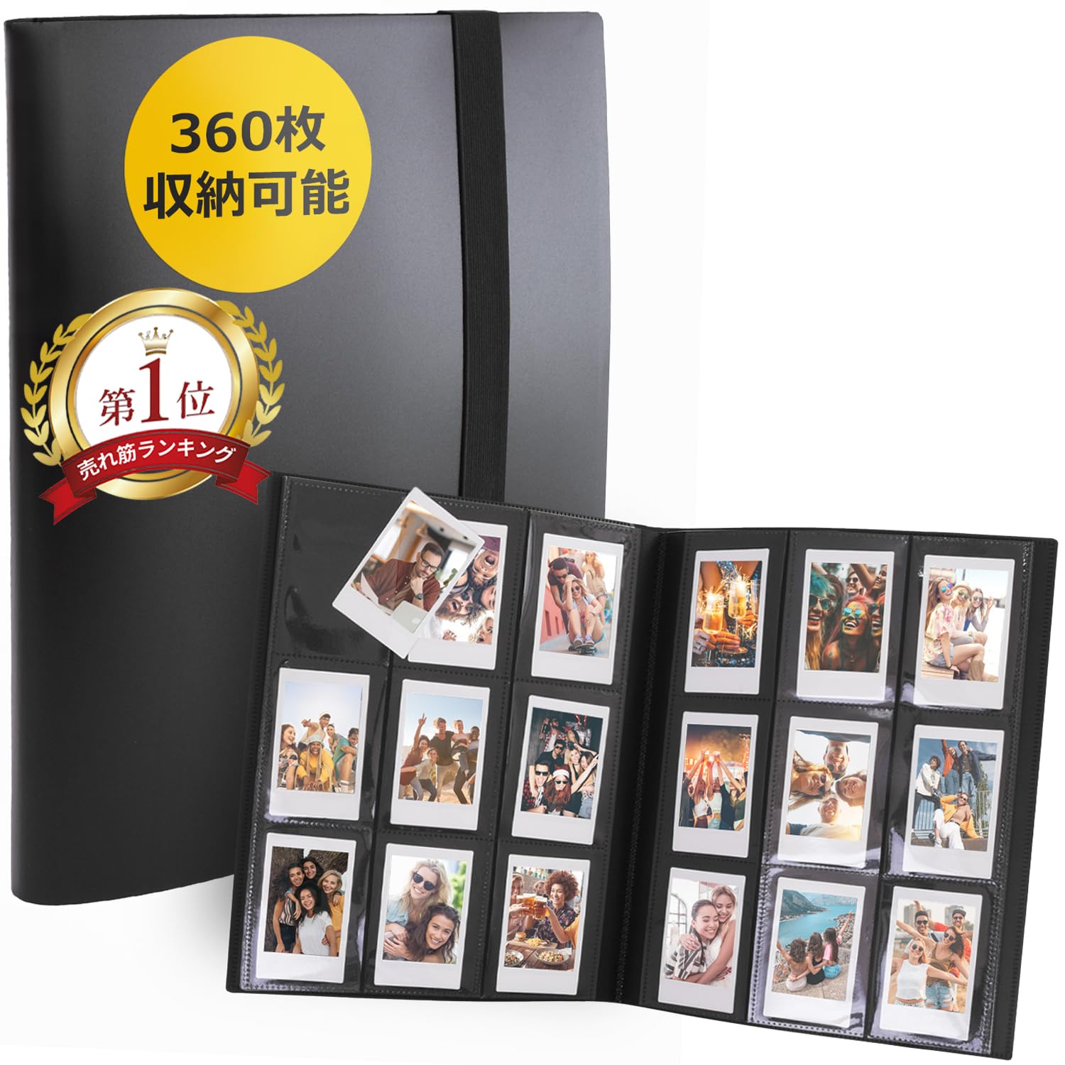 Amazon.co.jp: [革ICHI] チェキ アルバム チェキ帳 大容量 チェキ