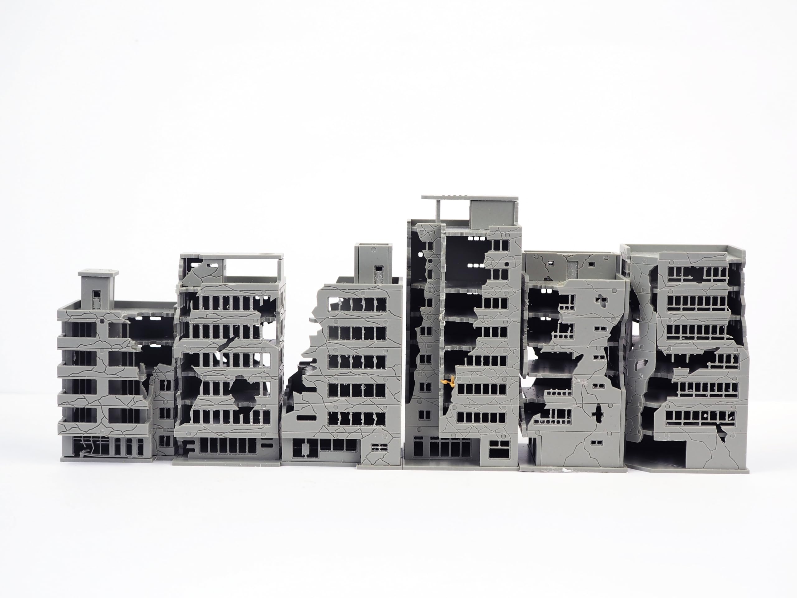 Amazon.co.jp: 【Good in three directions】1/300 壊れたビル 6個