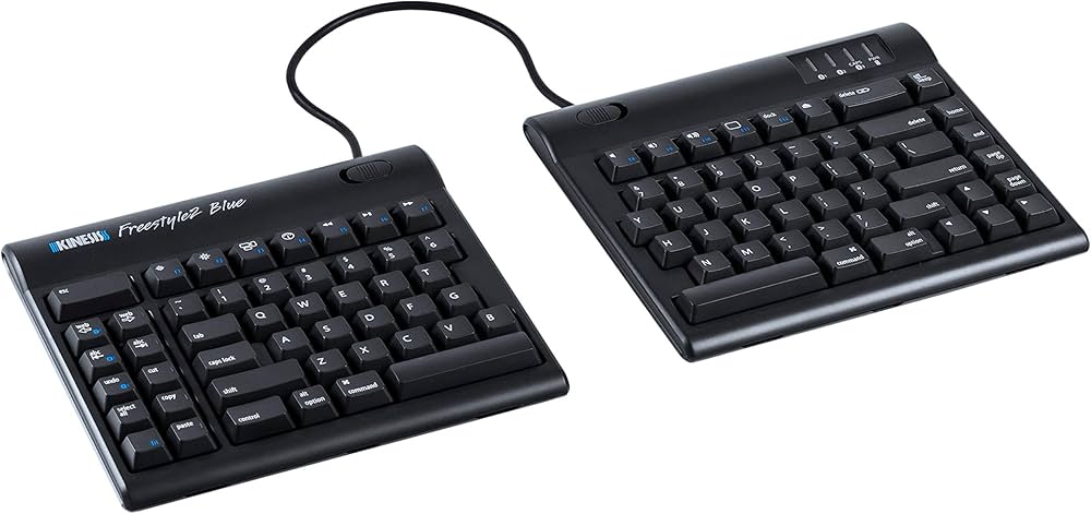 Amazon | Kinesis Freestyle2 Blue Wireless Ergonomic Keyboard for