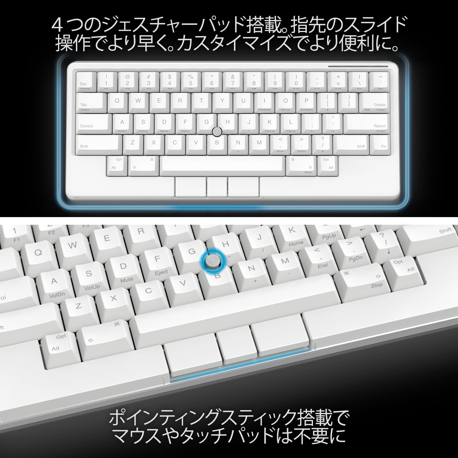 Amazon | PFU キーボード HHKB Studio 英語配列／雪 （ポインティング