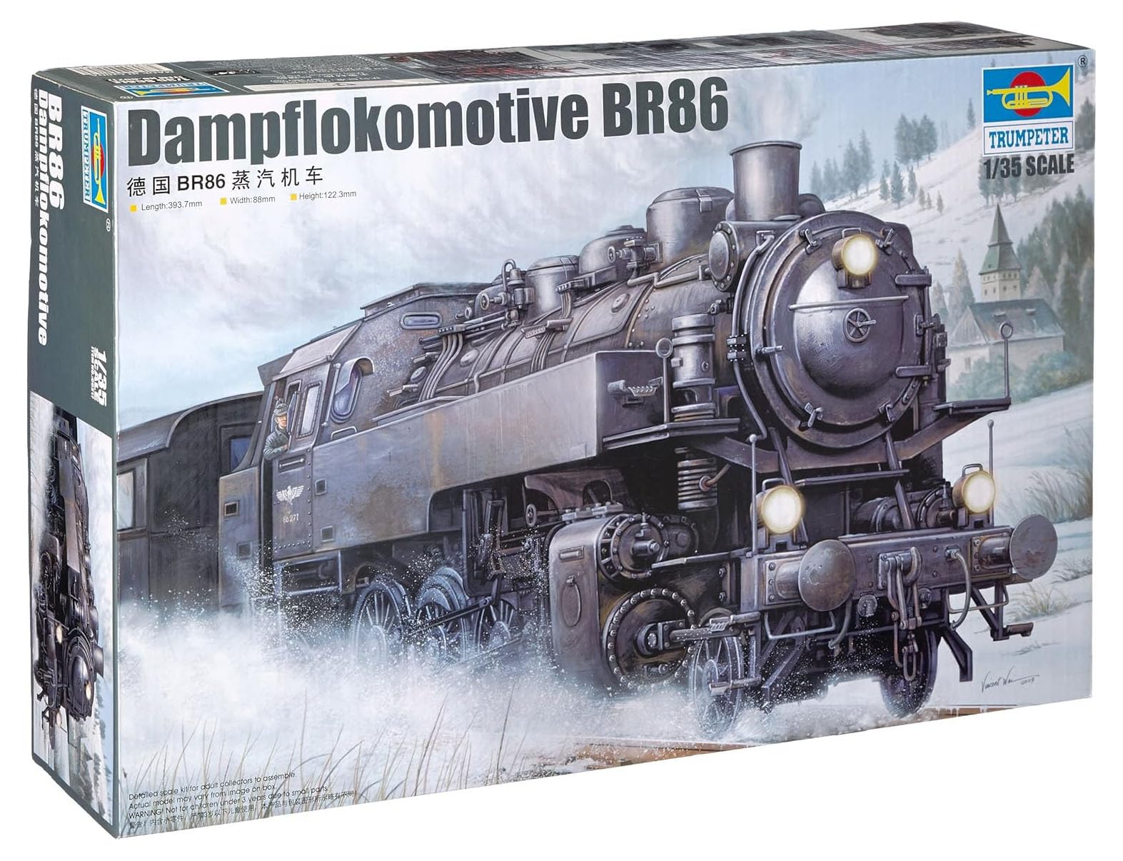 Amazon.co.jp: 1/35 ドイツ鉄道公社 蒸気機関車 BR86 : おもちゃ