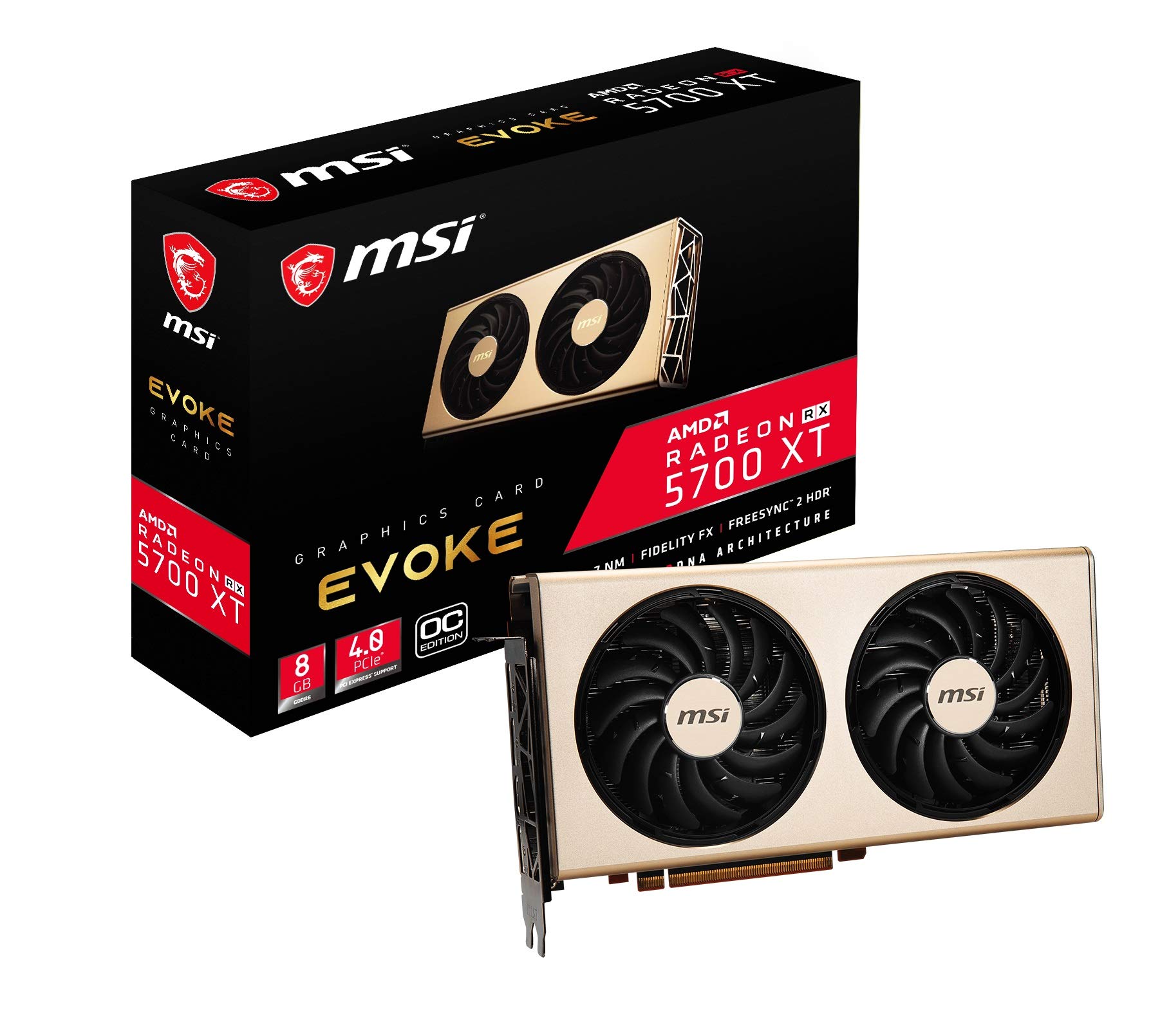 Amazon | MSI Radeon RX 5700 XT EVOKE OC グラフィックスボード