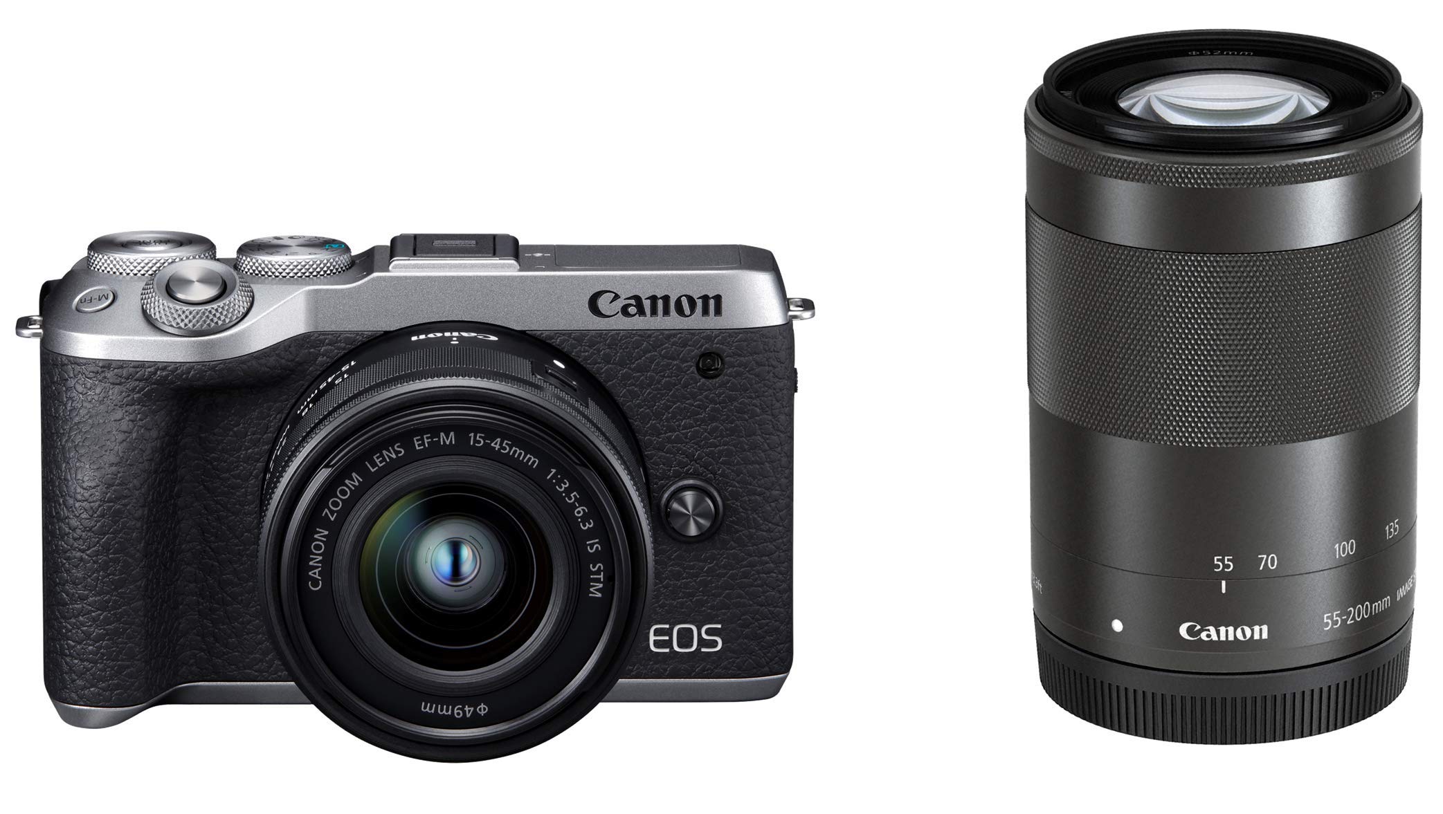 Amazon | Canon ミラーレス一眼カメラ EOS M6 Mark II ダブルズーム
