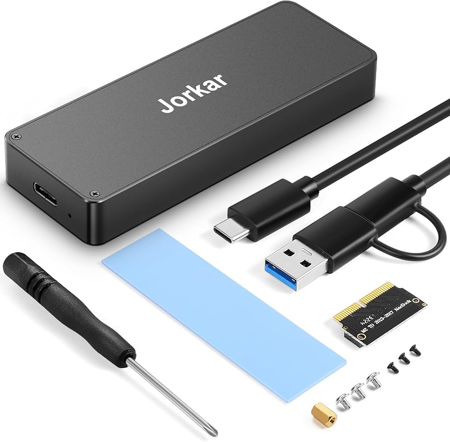 Amazon.com: Jorkar External SSD Enclosure USB-C 3.2 for 12+16 Pin