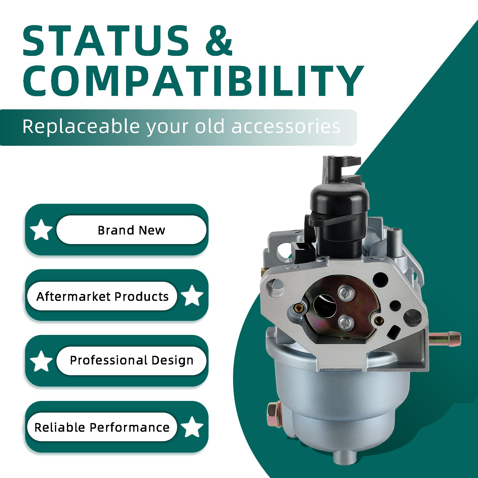 AUTOAKY GX390 Carburetor for Honda GX390 R1 U1 UT1 (BE89F B