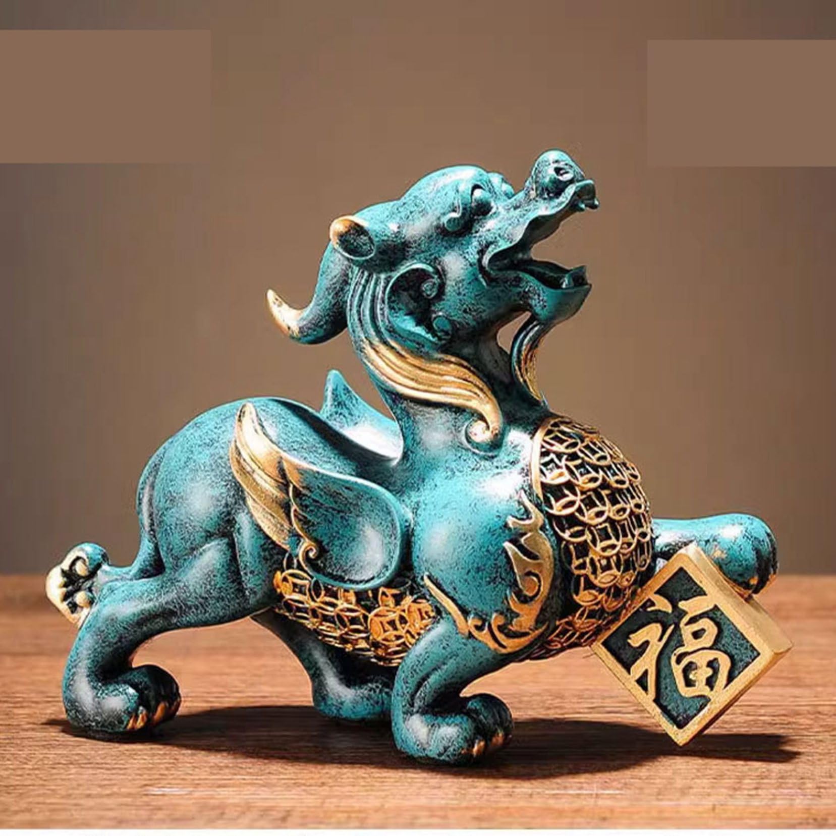 Amazon.co.jp: 貔貅 一対 ペア ヒキュウ 風水 置物 招財 金運アップ