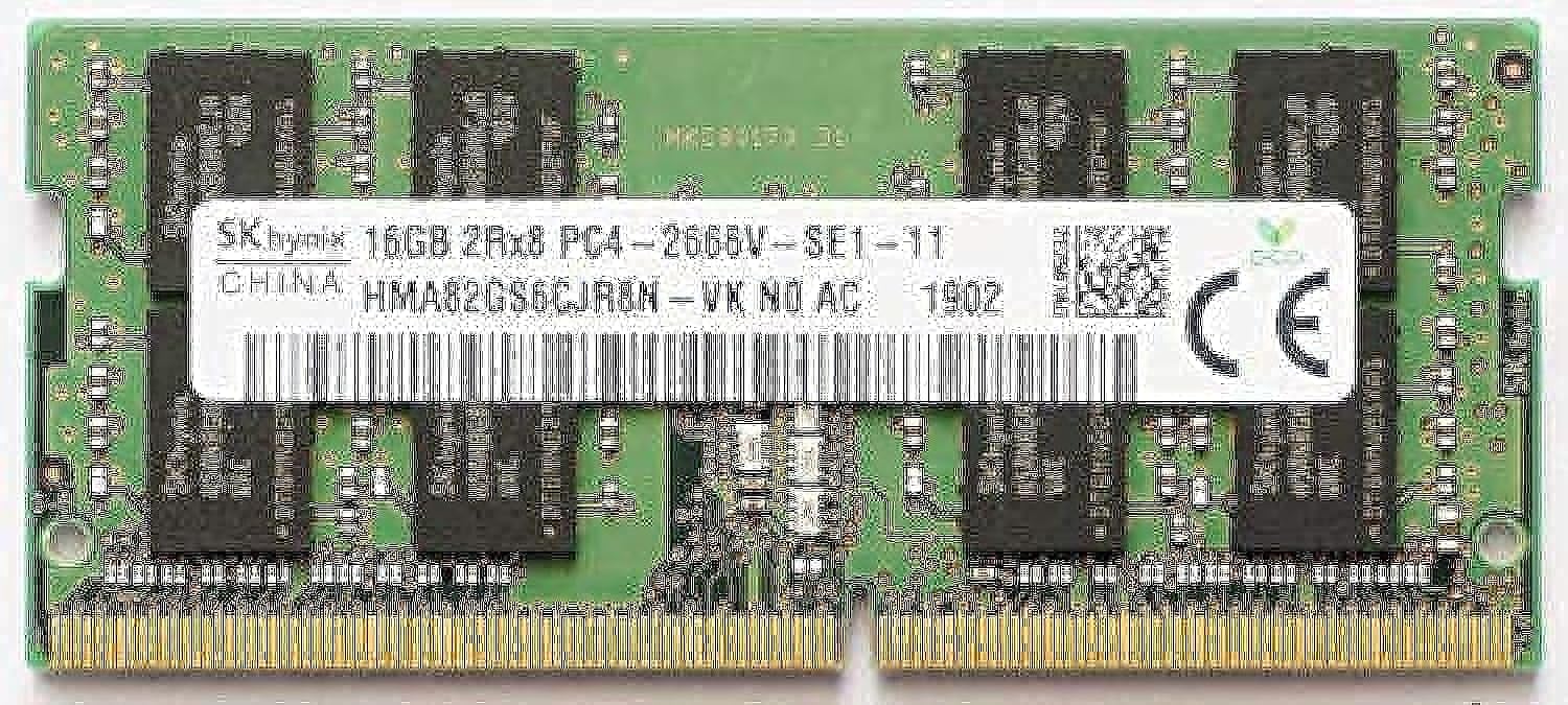 Amazon.co.jp: SK HYNIX 16GB 2RX8 DDR4 SO-DIMM PC4-21300 2666MHZ