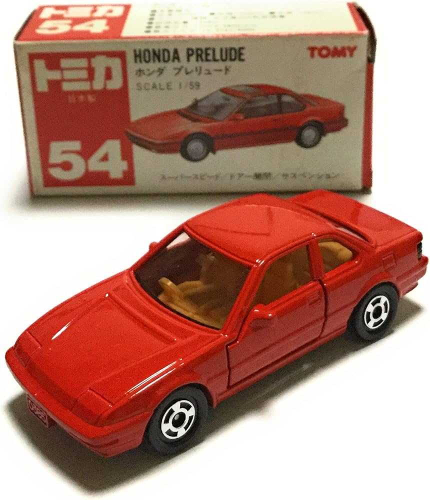 Amazon | トミカ 日本製 54 ホンダ プレリュード 1/59 箱 赤TOMYロゴ