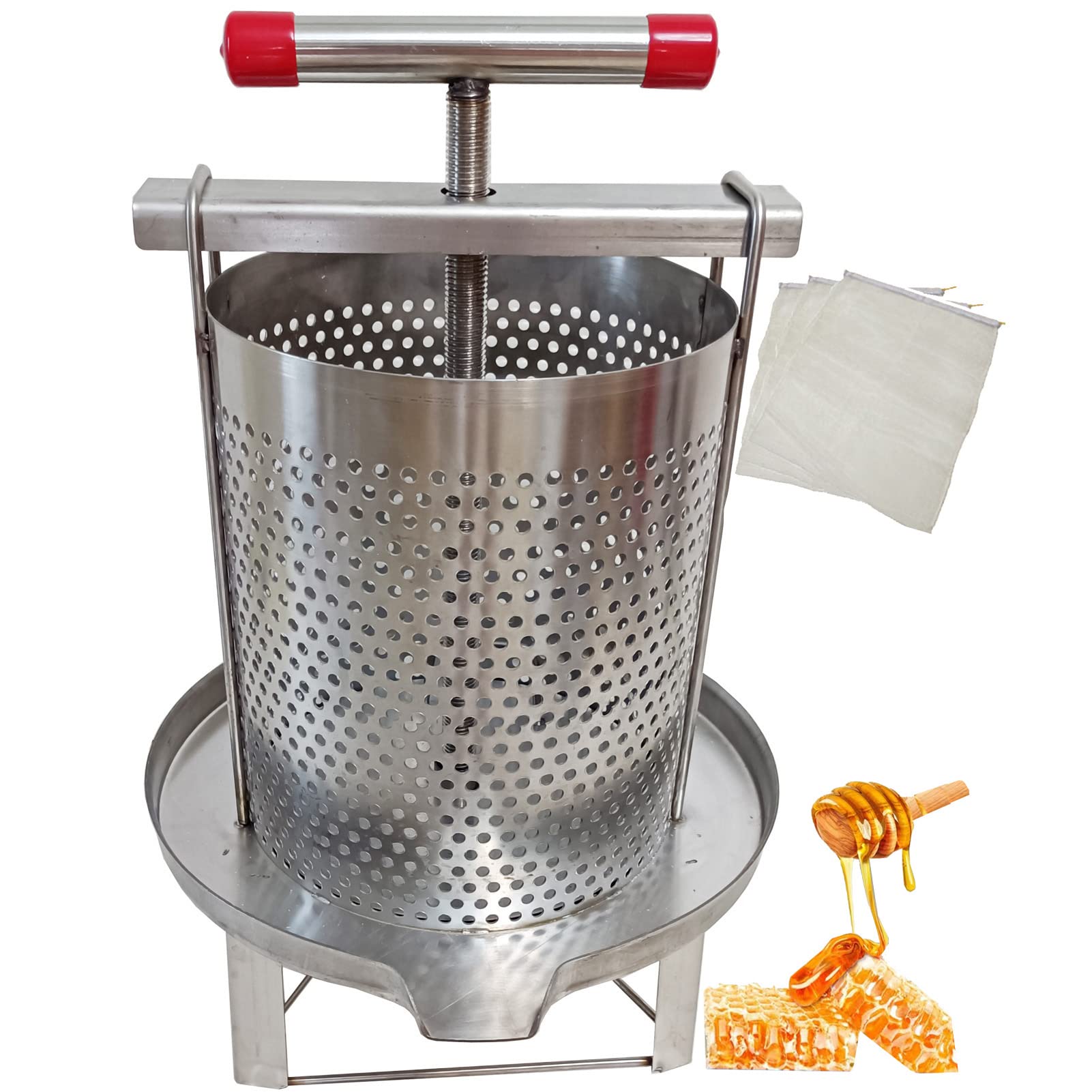 Amazon | HCTOOL蜂蜜 分離器 絞り器 圧搾機 蜂蜜絞り機 はちみつ絞り器
