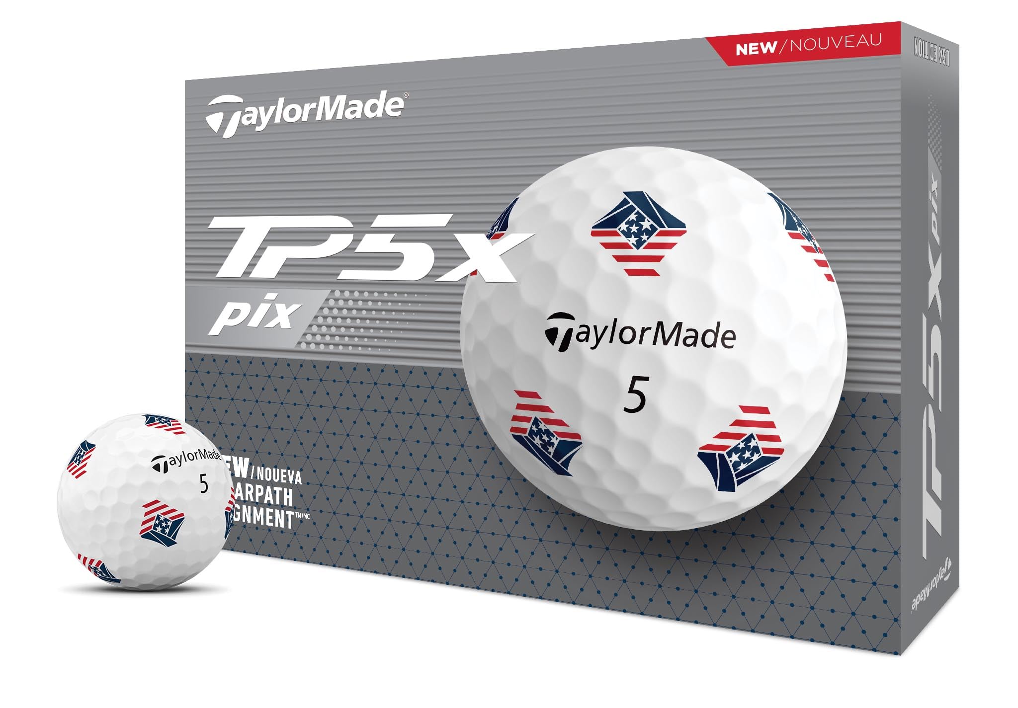Amazon.co.jp: TaylorMade Golf 2024 TP5X PIX3.0 USA 1ダースボール