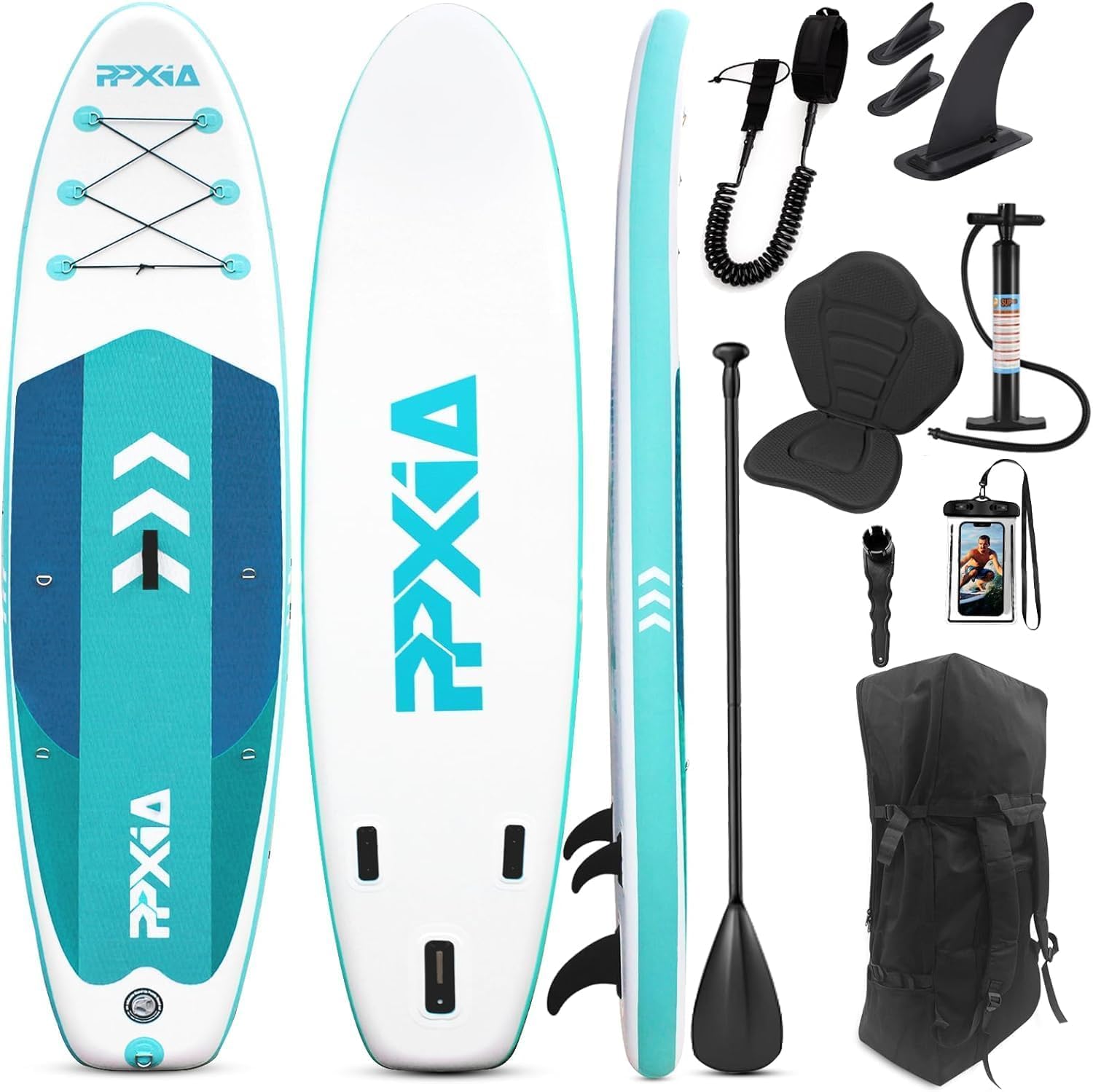 Amazon | PPXIATO SUP ボード インフレータブル パドル耐荷重量200kg