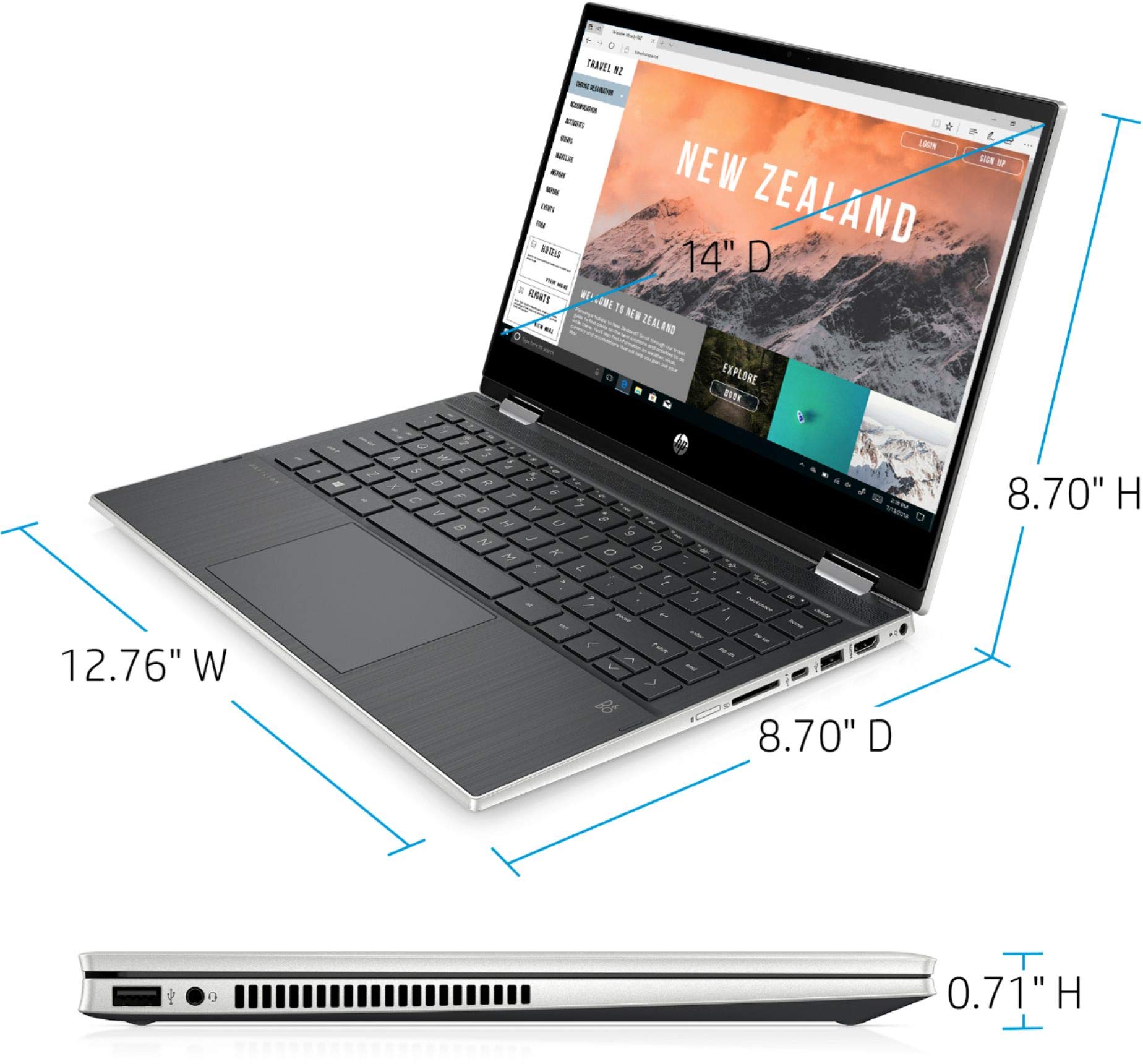 Amazon.com: HP 2020 Pavilion X360 2-in-1 Convertible 14