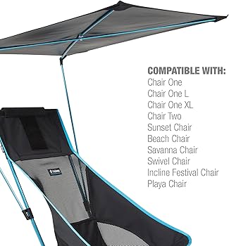 Amazon.com : Helinox Personal Shade Attachable Chair Canopy, Black