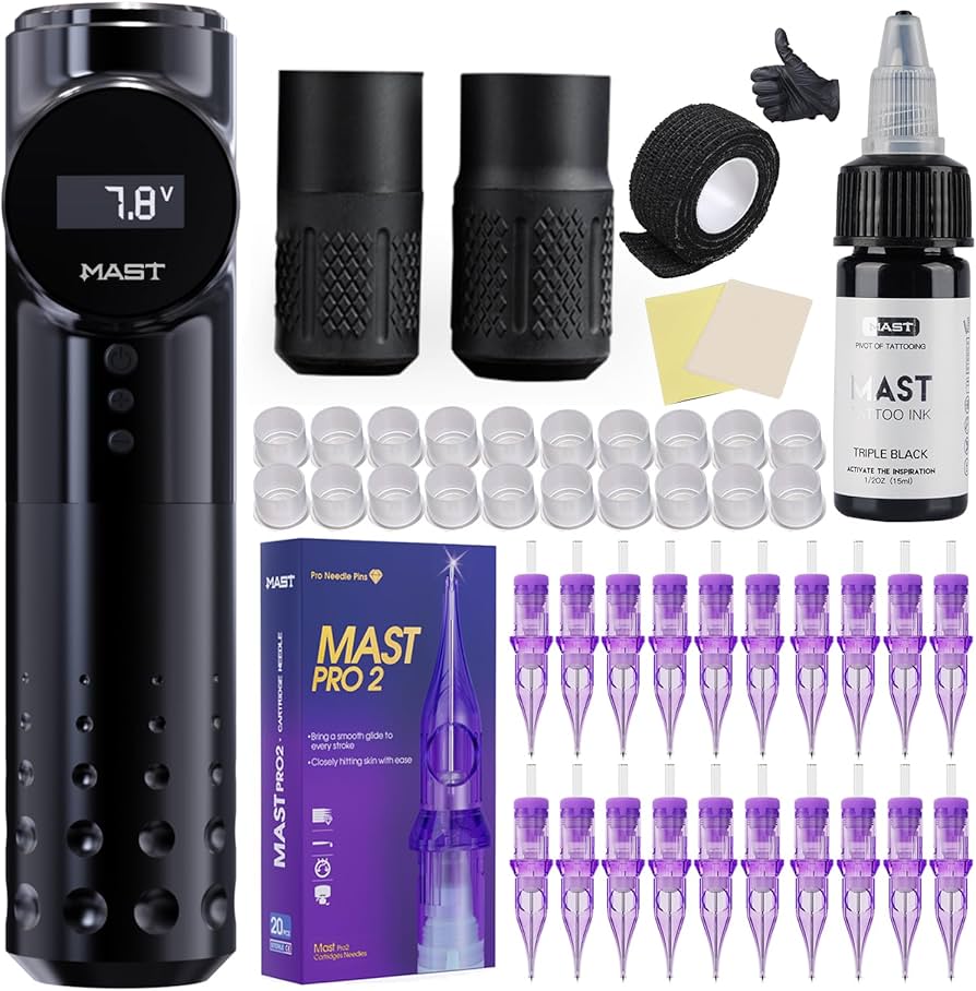 Amazon | マストアーチャータトゥーキットワイヤレスロータリー