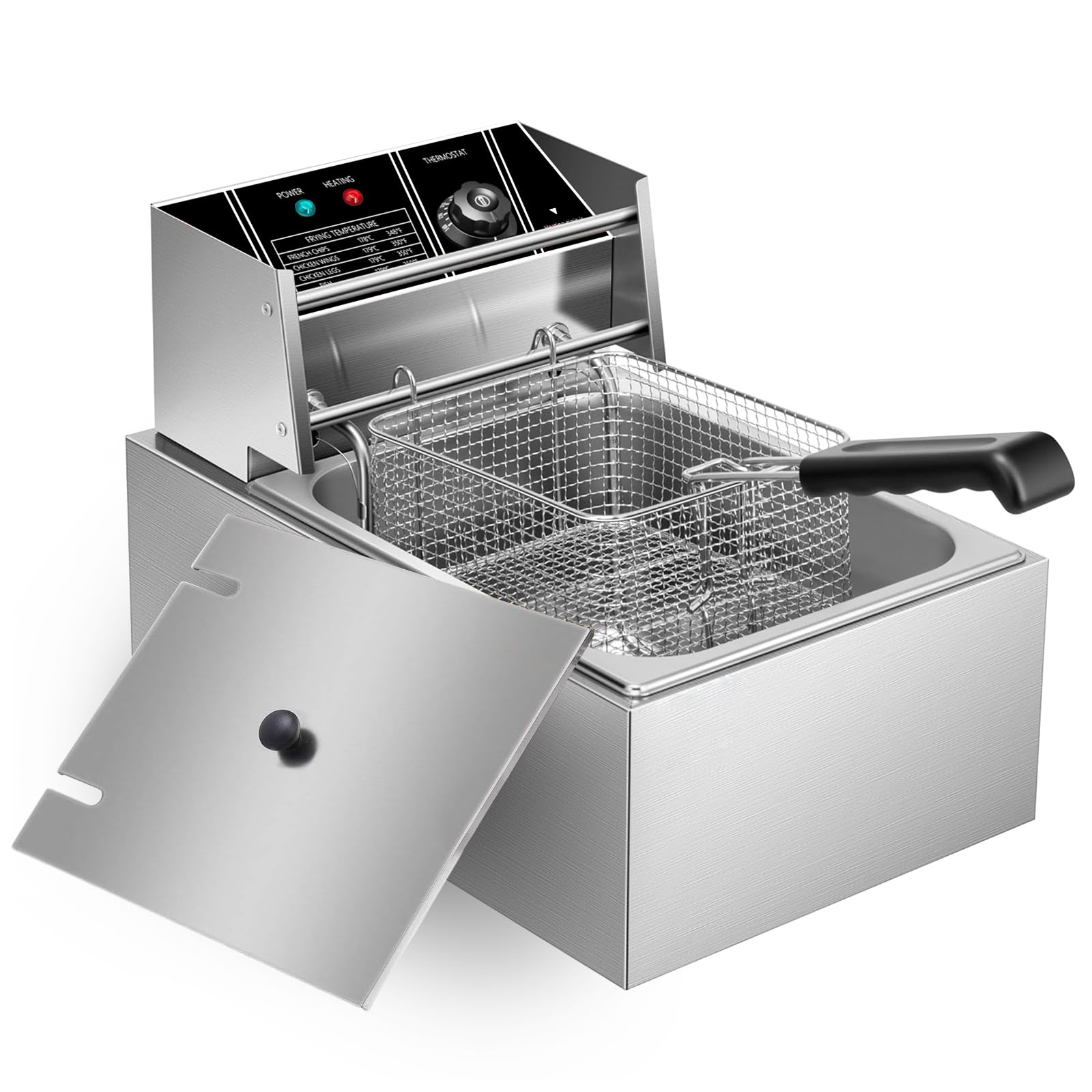 Amazon.co.jp: SEASAND 電気フライヤー 6L 業務用 家庭用 卓上