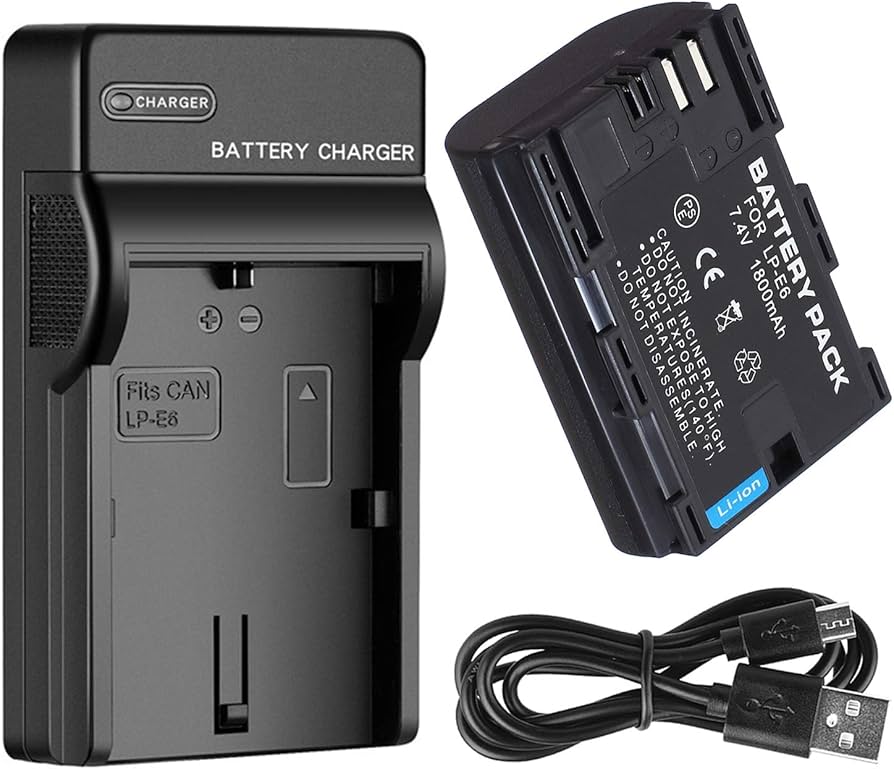 Amazon.com : Battery and USB Battery Charger for Canon EOS 7D, 7D