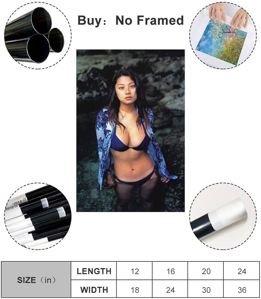 Amazon.co.jp: 小池栄子水着セクシー写真壁の絵ポスター キャンバス