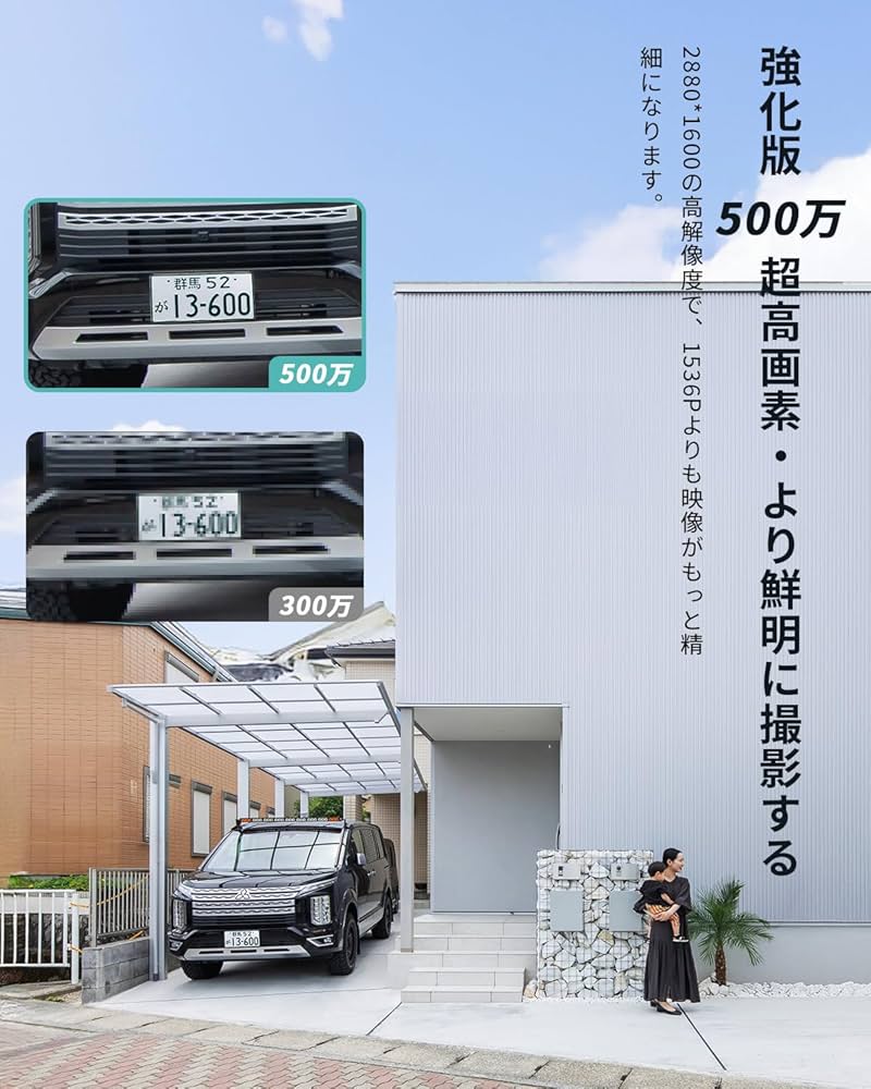 Amazon.co.jp: 【2026最新登場！500万超高画素・2年保証】BOIFUN 防犯